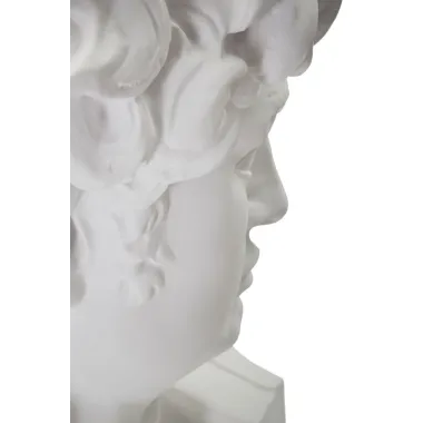 SCULTURA GŁOWA STARA BIAŁA 44X35,5X60 cm